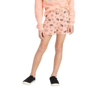 Girls Pink Floyd Dreamy Fleece Shorts Peach Orange Size M
